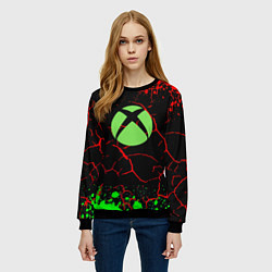 Свитшот женский Xbox game studio, цвет: 3D-черный — фото 2
