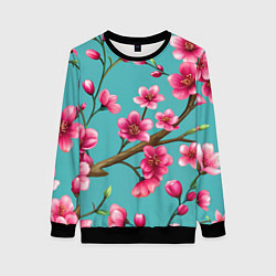 Женский свитшот Ветка розовой сакуры