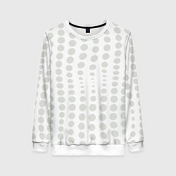 Женский свитшот Пятнистые оптические круги - абстрактная иллюзия