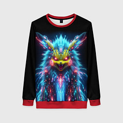 Свитшот женский Terrible Pikachu - nightmare, цвет: 3D-красный