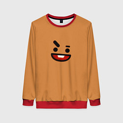 Свитшот женский BT21 Shooky, цвет: 3D-красный