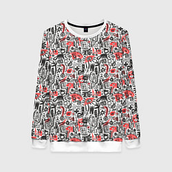 Женский свитшот Узоры абстрактные