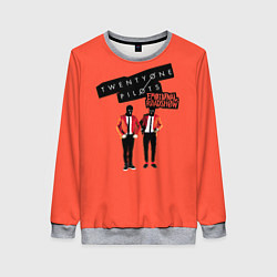Свитшот женский Twenty one pilots emotional roadshow, цвет: 3D-меланж