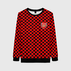 Женский свитшот Arsenal текстура клетка