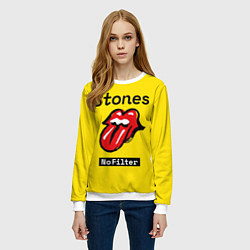 Свитшот женский Stones no filter, цвет: 3D-белый — фото 2