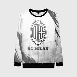 Свитшот женский AC Milan - white gradient, цвет: 3D-черный