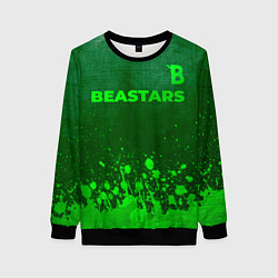 Женский свитшот Beastars - green gradient посередине