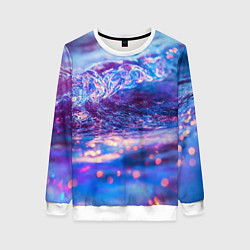 Женский свитшот Сине-фиолетовая волна