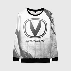 Свитшот женский Changan - white gradient, цвет: 3D-черный