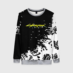 Свитшот женский Cyberpunk 2077 japan, цвет: 3D-меланж