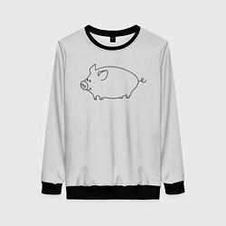 Женский свитшот Бодрый пиг