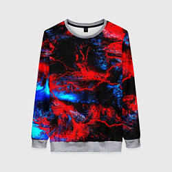 Женский свитшот Космические краски шторм