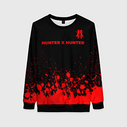 Свитшот женский Hunter x Hunter - red gradient посередине, цвет: 3D-черный