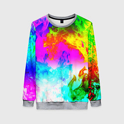 Женский свитшот Неоново кислотный огонь