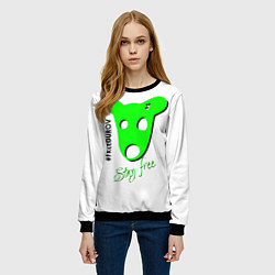 Свитшот женский Freedurov stay free, цвет: 3D-черный — фото 2