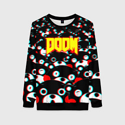 Свитшот женский Doom anime, цвет: 3D-черный