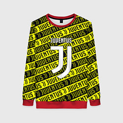 Свитшот женский Juventus pattern fc, цвет: 3D-красный