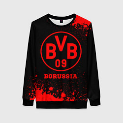 Свитшот женский Borussia - red gradient, цвет: 3D-черный