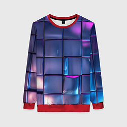 Женский свитшот Неоновые кубики