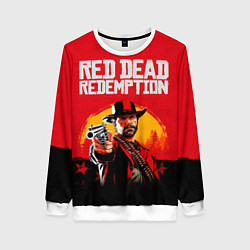 Свитшот женский Red Dead Redemption - cowboys, цвет: 3D-белый