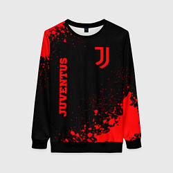 Свитшот женский Juventus - red gradient вертикально, цвет: 3D-черный