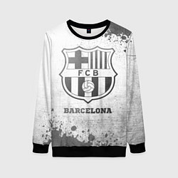 Свитшот женский Barcelona - white gradient, цвет: 3D-черный