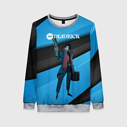 Свитшот женский Deadlock Pocket, цвет: 3D-меланж