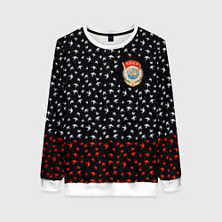 Женский свитшот Герб РФ и ссср ласточки