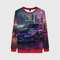 Женский свитшот Porshe night city