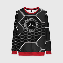 Свитшот женский Mercedes carbon, цвет: 3D-красный