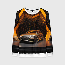 Свитшот женский Audi auto, цвет: 3D-белый