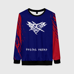 Свитшот женский Velial squad abstract, цвет: 3D-черный