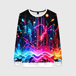 Женский свитшот Neon fantasy - ai art