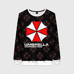 Свитшот женский Resident evil - umbrella corporation, цвет: 3D-белый