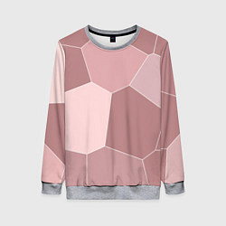 Женский свитшот Пыльно-розовый крупная мозаика