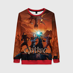 Свитшот женский Герои из Gothic remake, цвет: 3D-красный