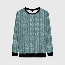 Женский свитшот Холодный синий полосы в мелкую крапинку