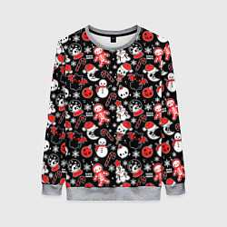 Женский свитшот Кавайные чудаки на Рождество