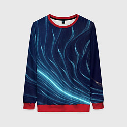 Женский свитшот Линии абстрактные неоновые