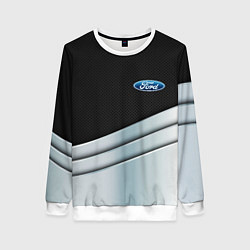 Свитшот женский FORD metal texture, цвет: 3D-белый