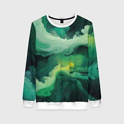 Женский свитшот Изумрудные волны