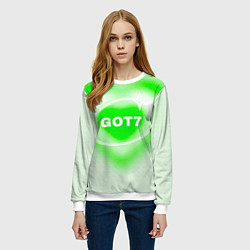 Свитшот женский Got7 сердце, цвет: 3D-белый — фото 2