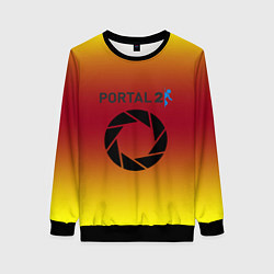 Женский свитшот Portal 2 gradient