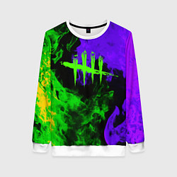 Женский свитшот Dead by daylight neon flame
