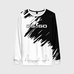 Свитшот женский CSGO белые краски, цвет: 3D-белый