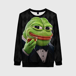 Свитшот женский Pepe - its my dudes, цвет: 3D-черный