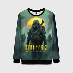 Свитшот женский Stalker 2 радиоактивное утро, цвет: 3D-черный