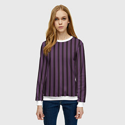 Свитшот женский Узор как у Джинкс из Аркейн, цвет: 3D-белый — фото 2