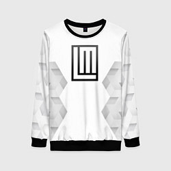 Свитшот женский Lindemann white poly, цвет: 3D-черный