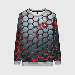 Свитшот женский Mercedes броня, цвет: 3D-меланж